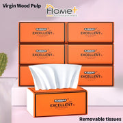 (HOME+) 400 Sheets 4-PLY Native Wood Pulp Facial Tissue Paper
