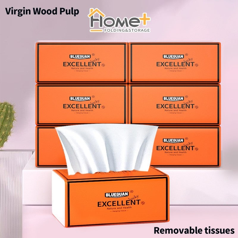 (HOME+) 400 Sheets 4-PLY Native Wood Pulp Facial Tissue Paper