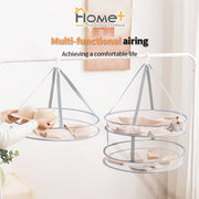 (HOME+) Folding Clothes Drying Net Underwear Socks Drying Basket Flat Clothes Drying Rack