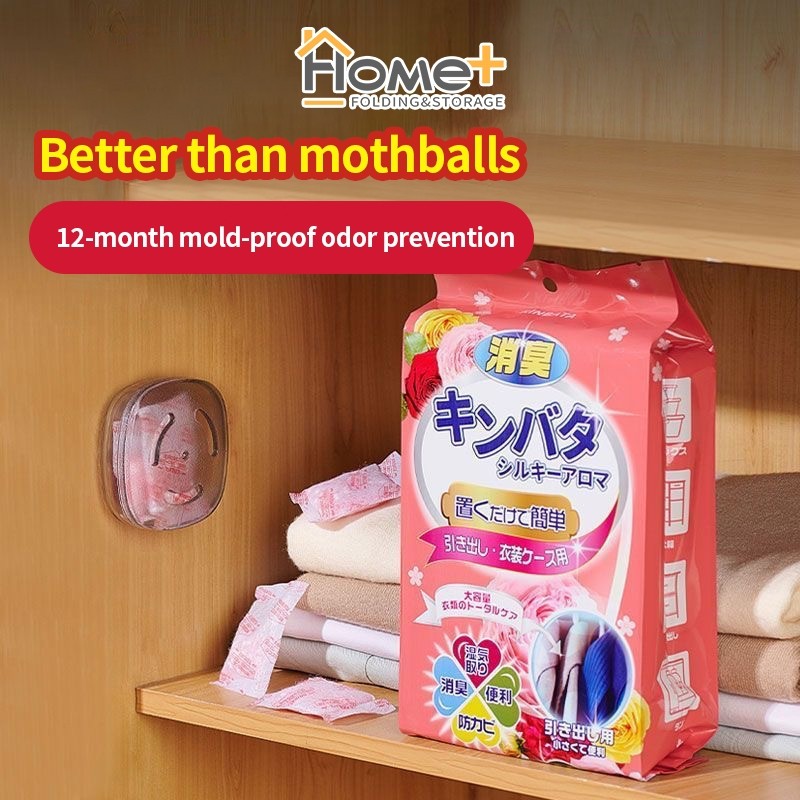 (HOME+) Flower Scented Camphor Ball Wardrobe Mold Proof Flower Scented Moisture Proof Fragrant Bag