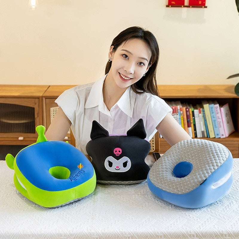 (HOME+) Office Noon Sleeping Pillow Waist Support Travel Sleeping Pillow Neck Protection Pillow