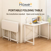 (HOME+) Mobile Folding Table Bedroom Learning Desk Writing Office Computer Desk