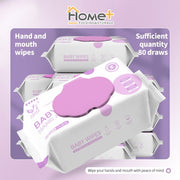 (HOME+) 80PCS Baby Wet Wipes Disposable Pure Water Children's Cleaning Wipes