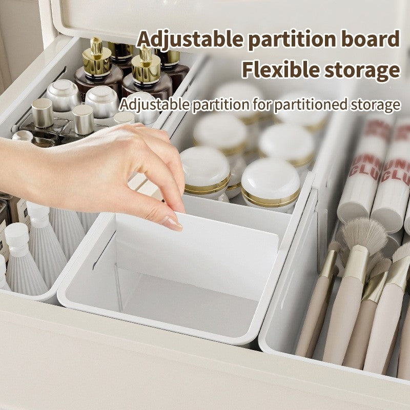 (HOME+) Scalable Storage Box Drawer Desktop Cosmetics Partition Storage Box Wardrobe Storage Organization