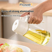 (HOME+) Multi Functional Oil Bottle Kitchen Spray Oil Bottle Household Glass Press Type Oil Spray Bottle
