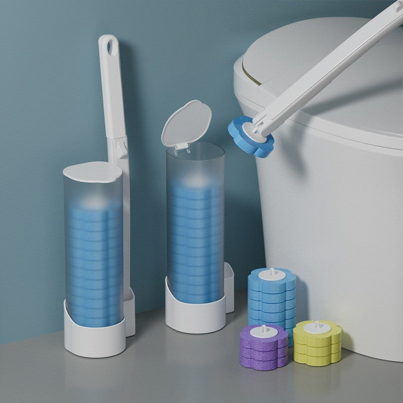 (HOME+) Disposable Toilet Brush Toilet Cleaning Brush Set Toilet Cleaner