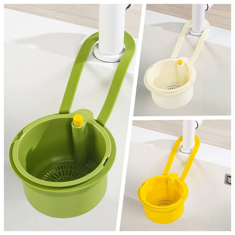 (HOME+) Hanging Sink Drain Basket Household Kitchen Sink Separator
