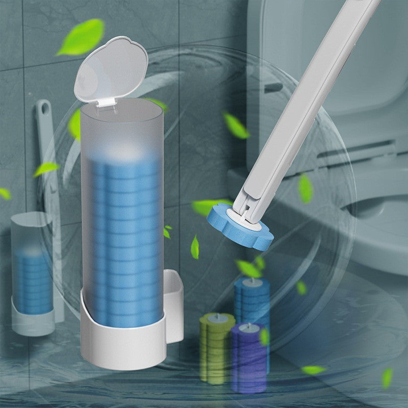 (HOME+) Disposable Toilet Brush Toilet Cleaning Brush Set Toilet Cleaner