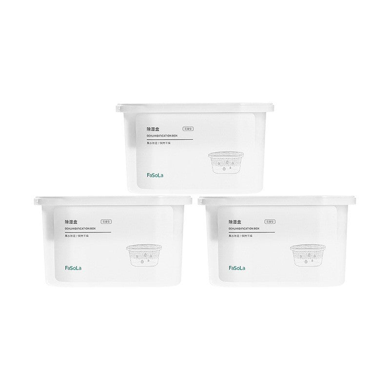 (HOME+) 3PCS Indoor Moisture-proof Wardrobe Dehumidification Box Air Moisture Absorbent