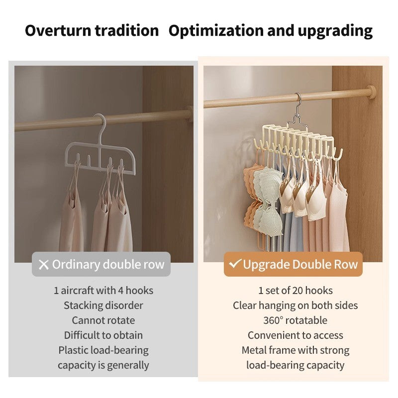 (HOME+) Strap Hanger for Storing Underwear Multifunctional Hook Hanger