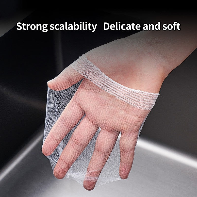 (HOME+) 100PCS Kitchen Sink Filter Disposable Vegetable Washing Basin Leakage Filter Bag