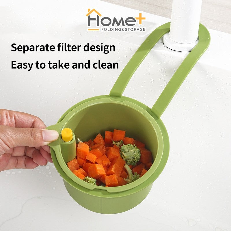 (HOME+) Hanging Sink Drain Basket Household Kitchen Sink Separator
