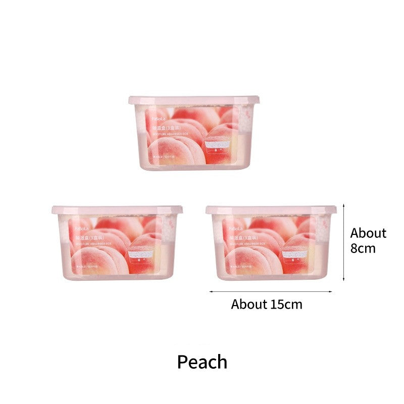 (HOME+) 3PCS Indoor Moisture-proof Wardrobe Dehumidification Box Air Moisture Absorbent