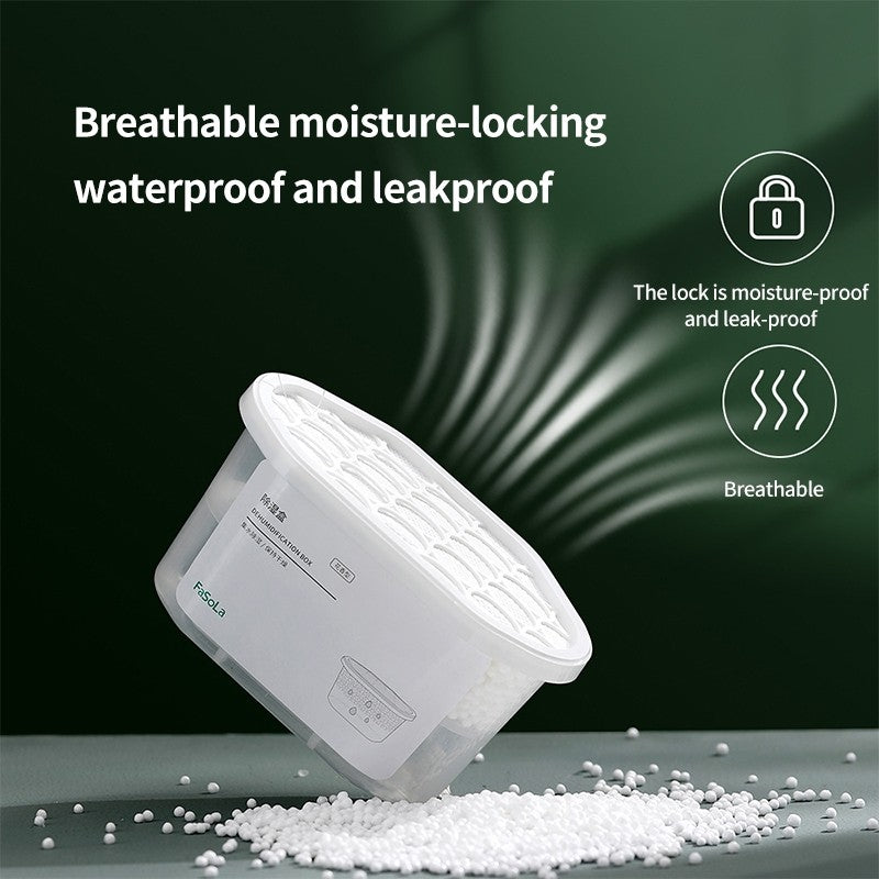 (HOME+) 3PCS Indoor Moisture-proof Wardrobe Dehumidification Box Air Moisture Absorbent