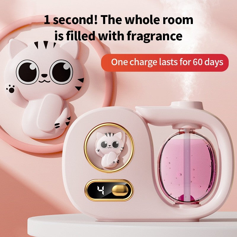 (HOME+) Aromatherapy Machine Household Indoor Fragrance Spray Bedroom Toilet Fragrance Machine Deodorization
