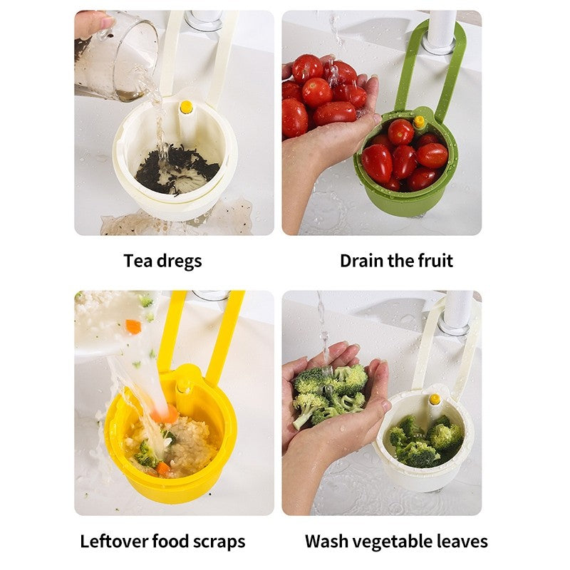 (HOME+) Hanging Sink Drain Basket Household Kitchen Sink Separator