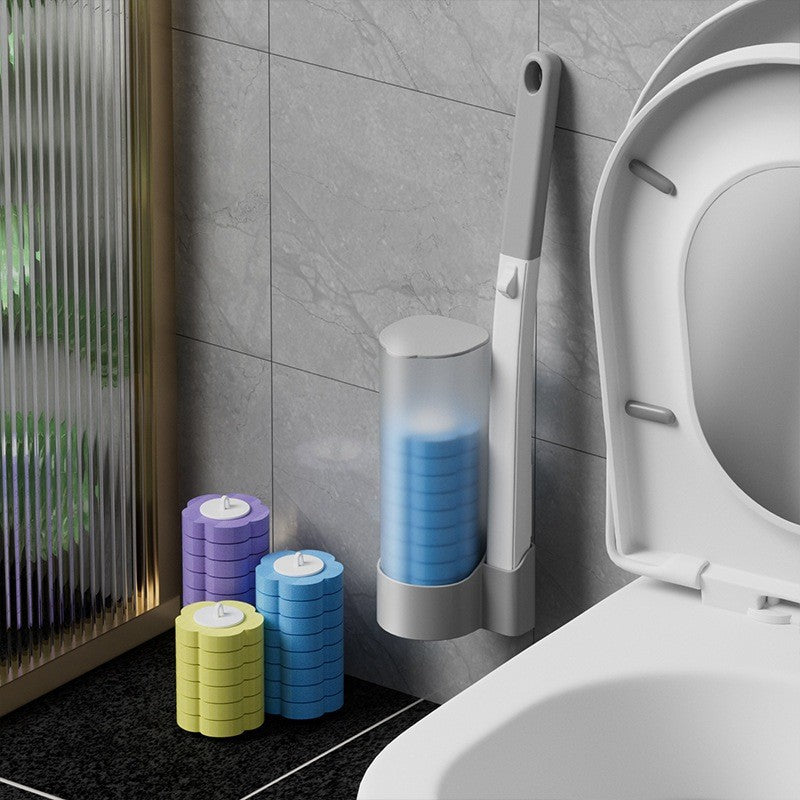 (HOME+) Disposable Toilet Brush Toilet Cleaning Brush Set Toilet Cleaner