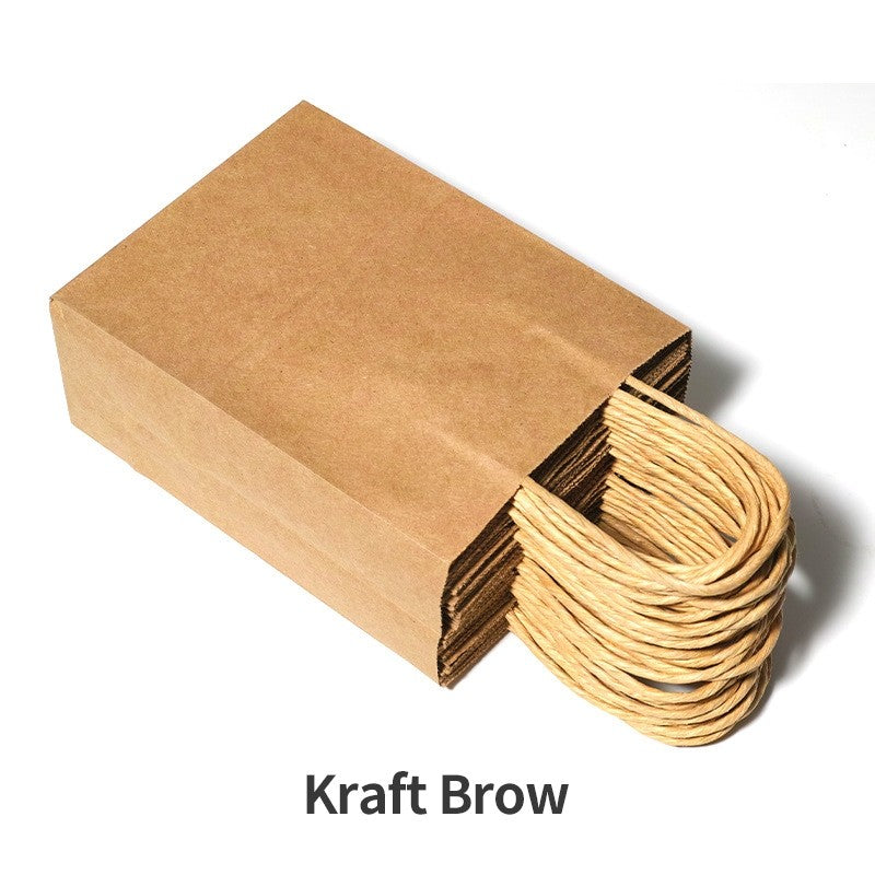 (HOME+) Kraft Paper Bag Handbag Gift Bag Birthday Party Supplies Bag