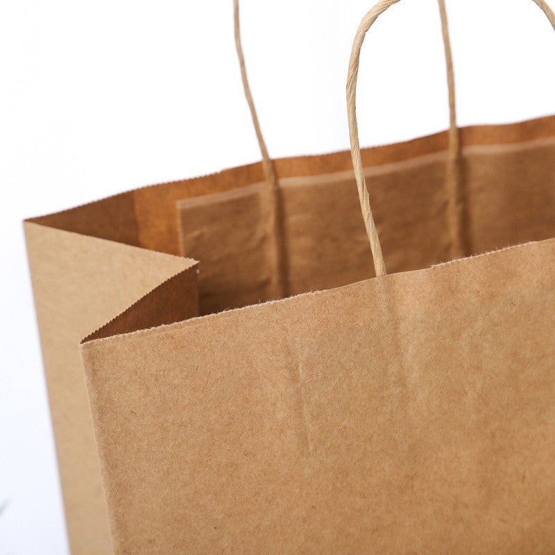 (HOME+) Kraft Paper Bag Handbag Gift Bag Birthday Party Supplies Bag