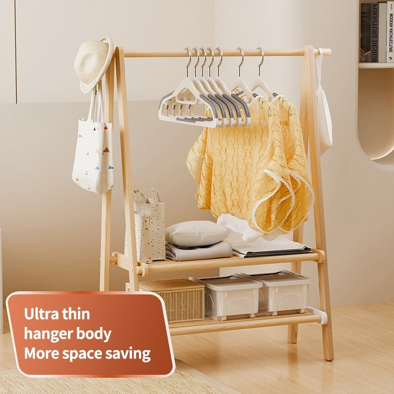 (HOME+) Non-slip Rotatable Plastic Clothes Hanger Suitable for Both Wet and Dry Clothes