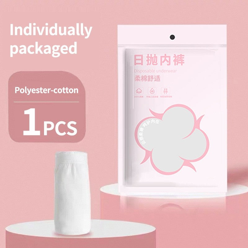 (HOME+) Disposable Cotton Underwear for Women Suitable for Business Trips and Travel