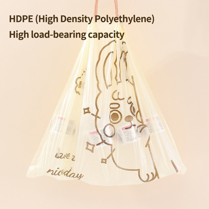 (HOME+) 50PCS Disposable Garbage Bag Thickened Kitchen Specific Drawstring Large Cleaning Bag